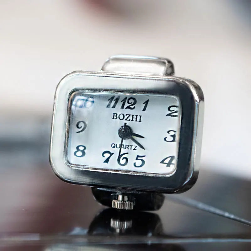 Retro Roman Vintage Punk Finger Watch Ring
