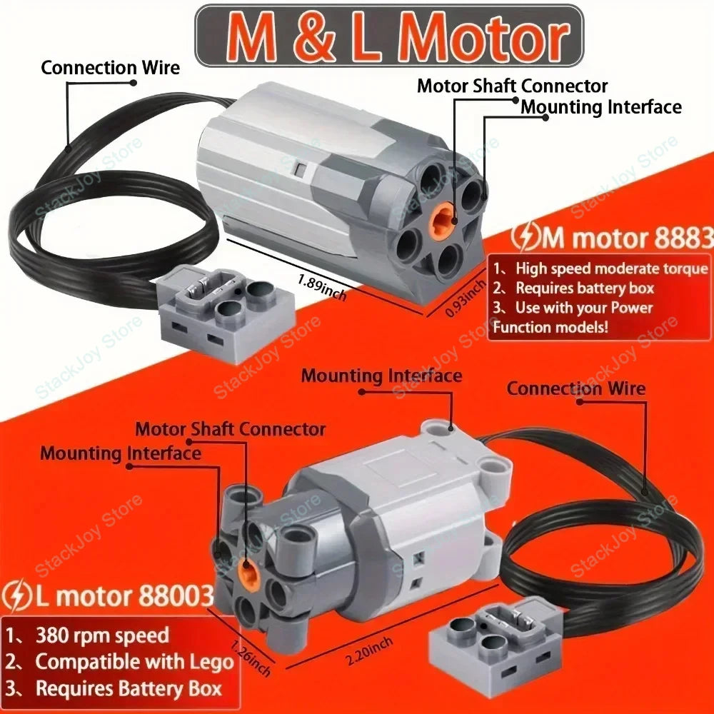 Technical Parts 91994 74784 61927 Power Functions Multi-Tool Servo Train Motor Compon alternate view
