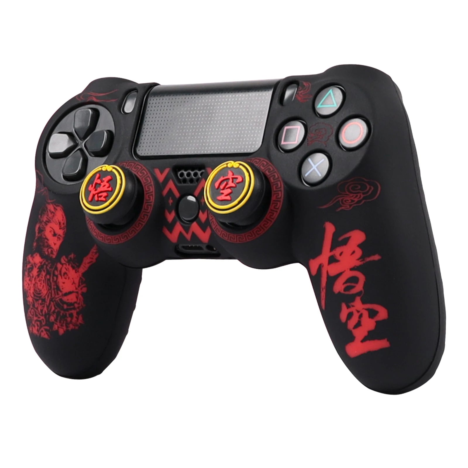 PS4 Controller Silicone Cover | Soft Protective Skin with Joystick Grips close-up view