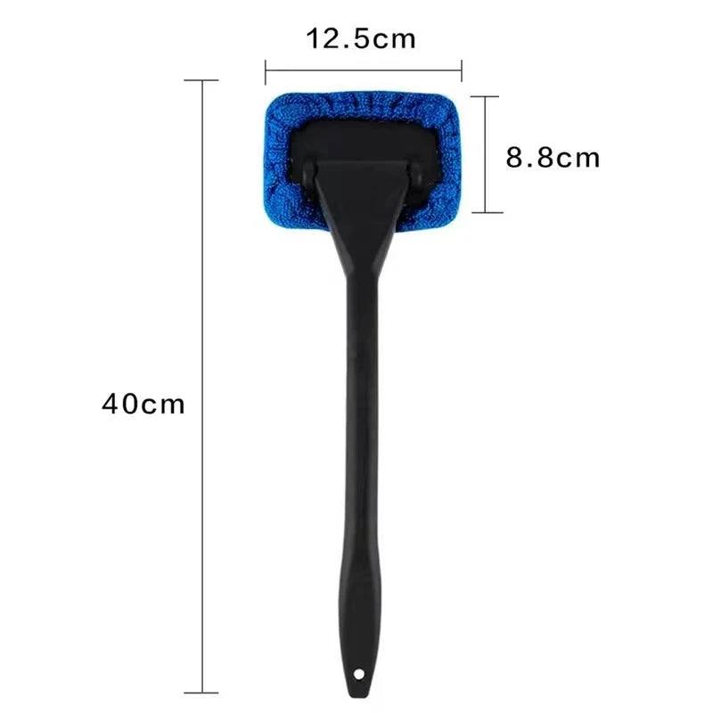 Car Windshield Cleaning Brush Kit with Microfiber Bonnet close-up view