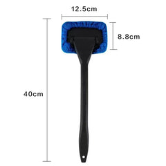 Car Windshield Cleaning Brush Kit with Microfiber Bonnet close-up view