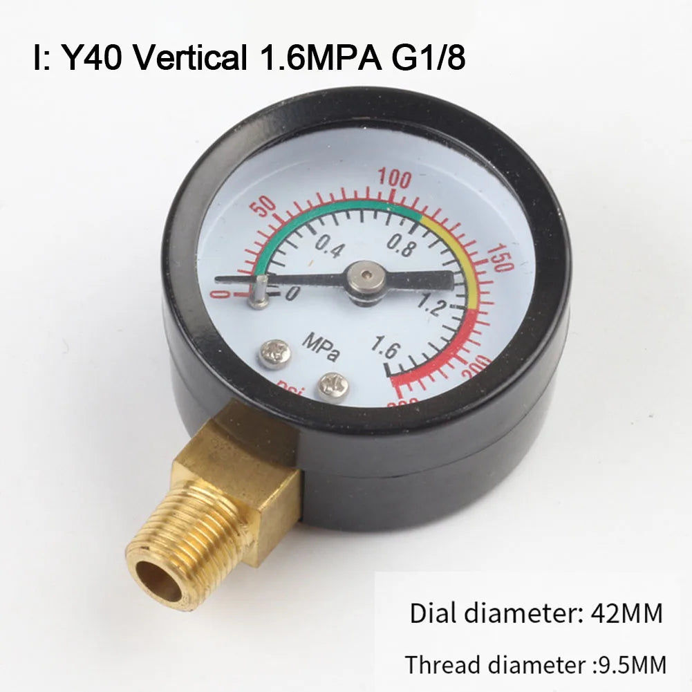 1pc Pressure Gauge for Air Compressor | Power Tool Replacement Accessory close-up view