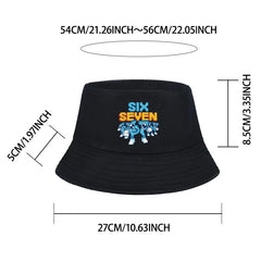 Pixel Robot Fisherman Hat for Kids | Digital Cartoon Sun Hat alternate view