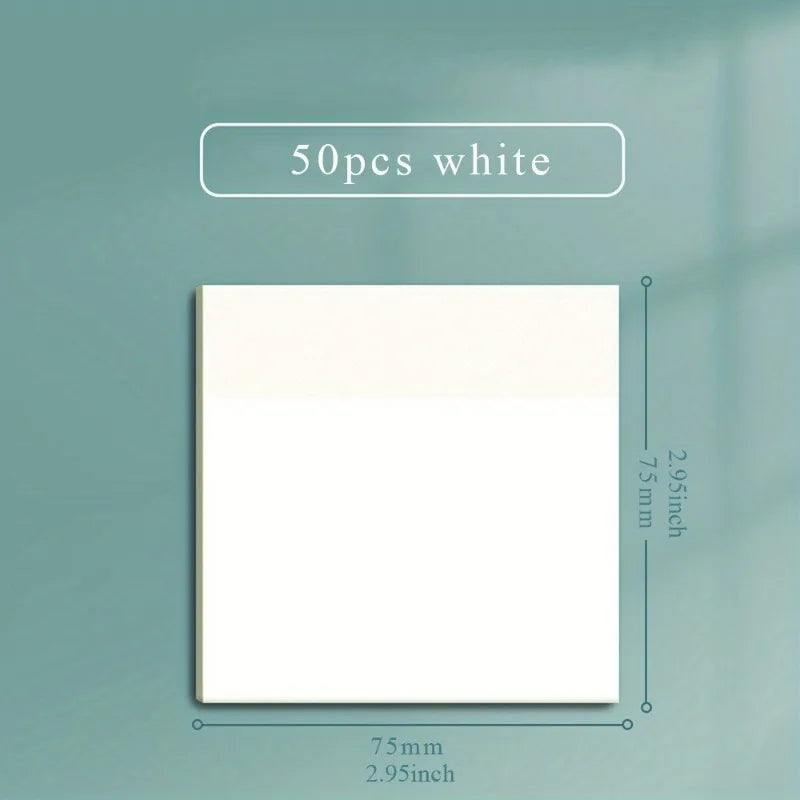 50 Sheets Transparent Sticky Note Pads Waterproof alternate view