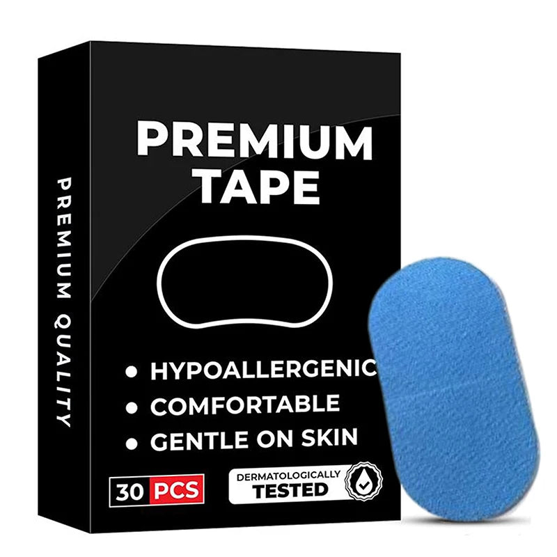 30 Pcs Anti Snoring Mouth Tape for Better Sleep | Medical Grade Nasal Strips close-up view