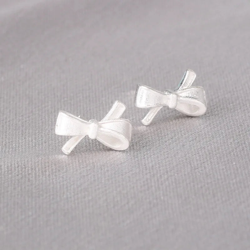 925 Silver Needles Lovely Mini Stud Earrings Women Cute Heart Star Moon Daisy Christm lifestyle view