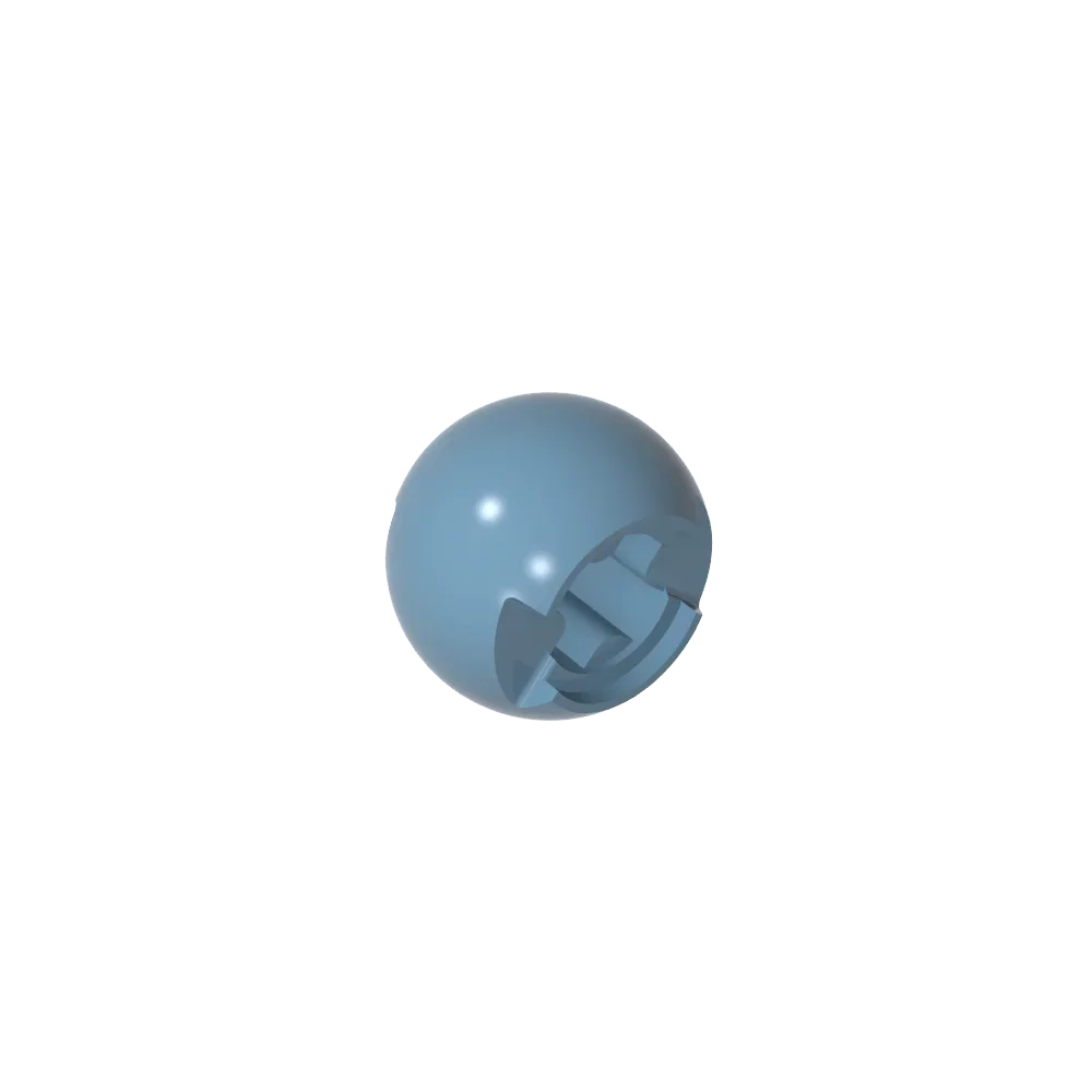 Gobricks GDS-1056 Technical Ball Joint with Through Axle Hole | Compatible Building Bloc detail view