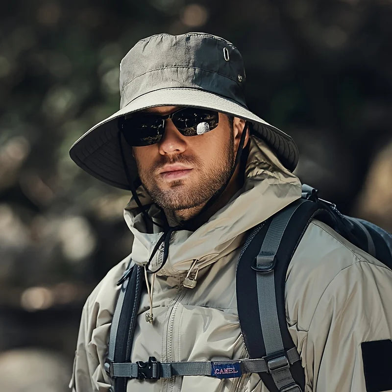 Adjustable Fisherman Hat | Breathable Sun Protection Bucket Hat for Outdoor Sports alternate view