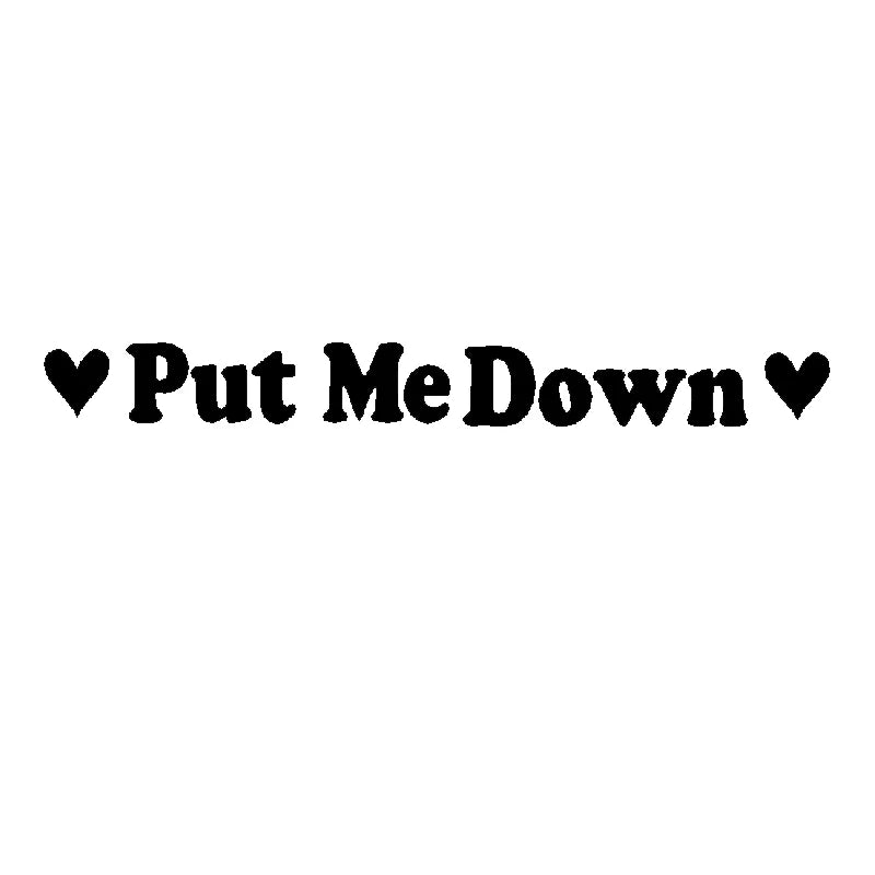 PUT ME DOWN Toilet Seat Reminder Sign | Funny Vinyl Bathroom Decal lifestyle view