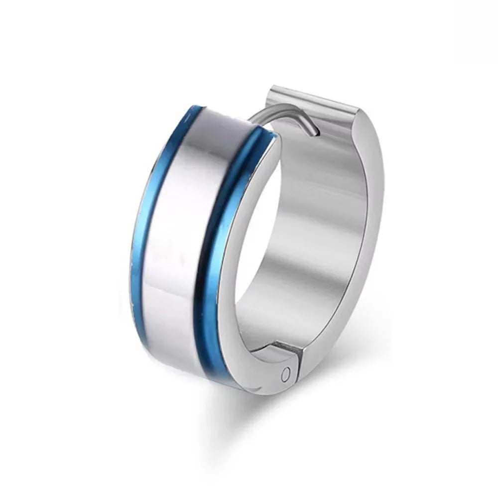 Vnox Small Stainless Steel Hoop Earring Stainless Steel Earings for Women Men alternate view