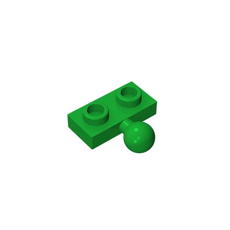 Plate, Modified 1 x 2 with Tow Ball on Side | Gobricks Building Block close-up view