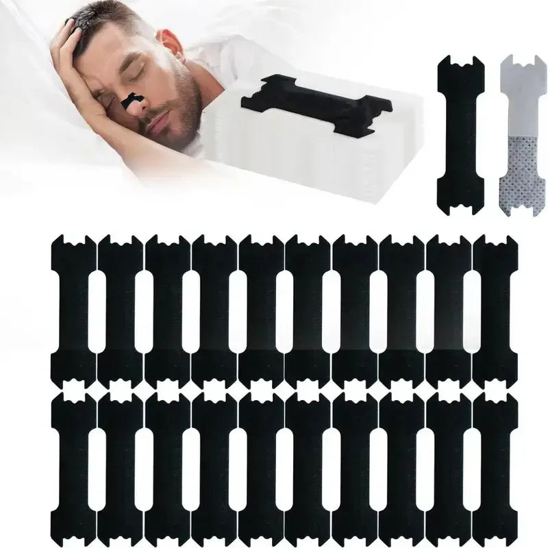 Breathable Sports Nose Strips | 20 Pack Anti-Snoring Nasal Patches for Night alternate view