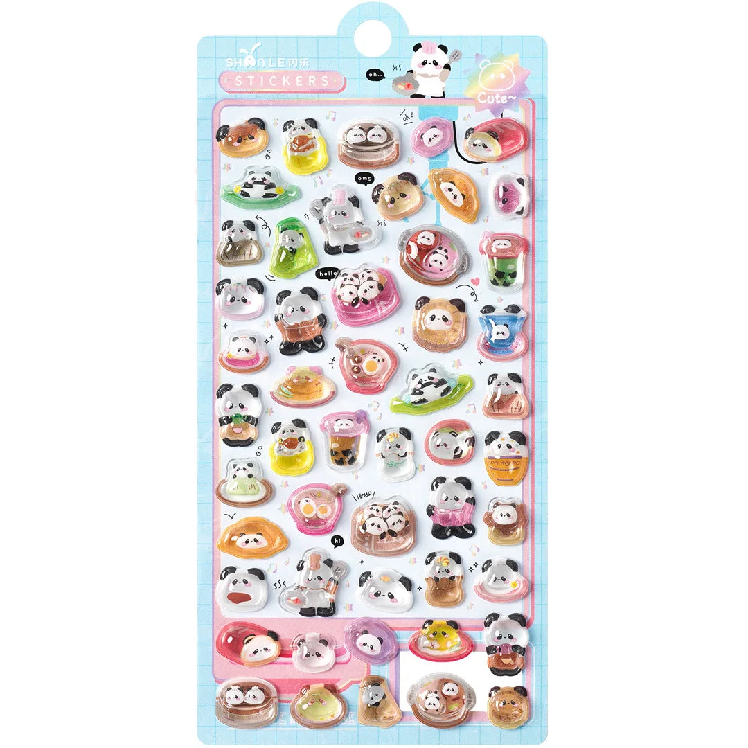 3D Food Stamping Seal Sticker | Japanese Anime Decorative Craft Stickers for Kids