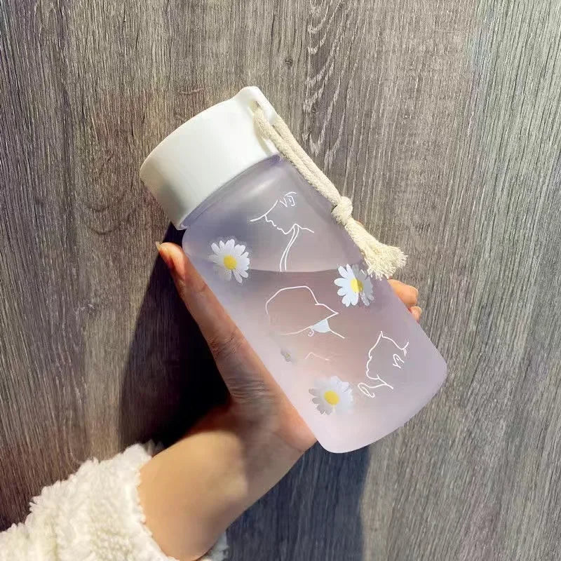 400ml Drinkware Daisy Custom Water Bottle Stainless Steel Thermos Bottle Drink Items S close-up view
