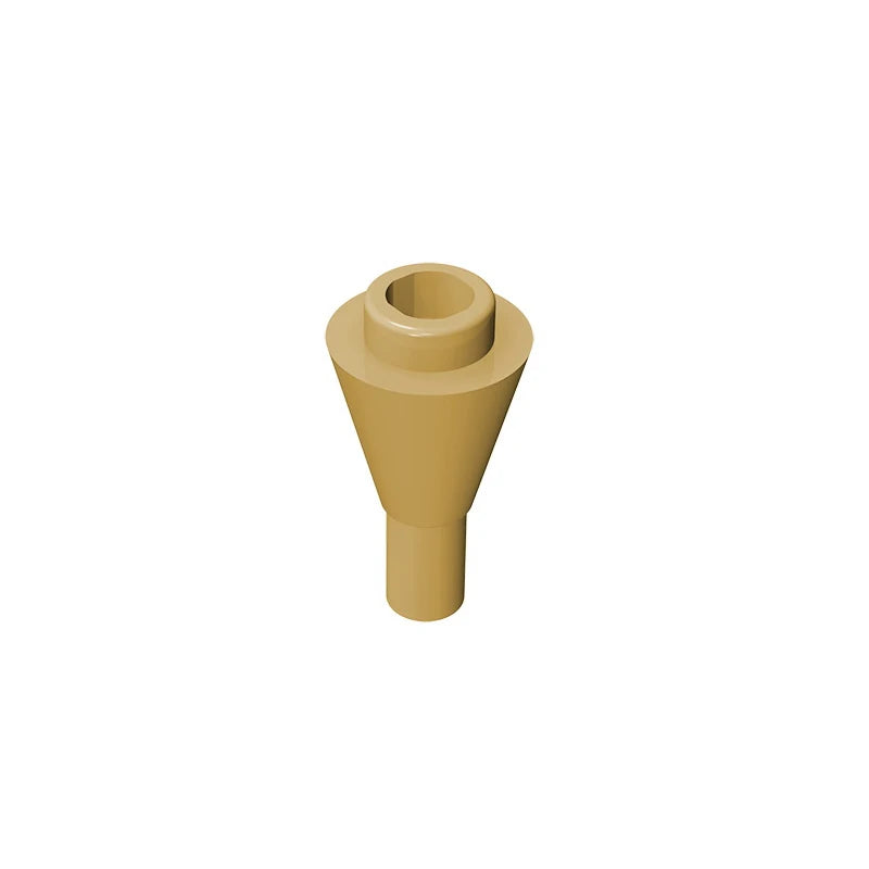 Gobricks GDS-1138 Cone 1 x 1 Inverted with Bar | Building Block for DIY Creations lifestyle view