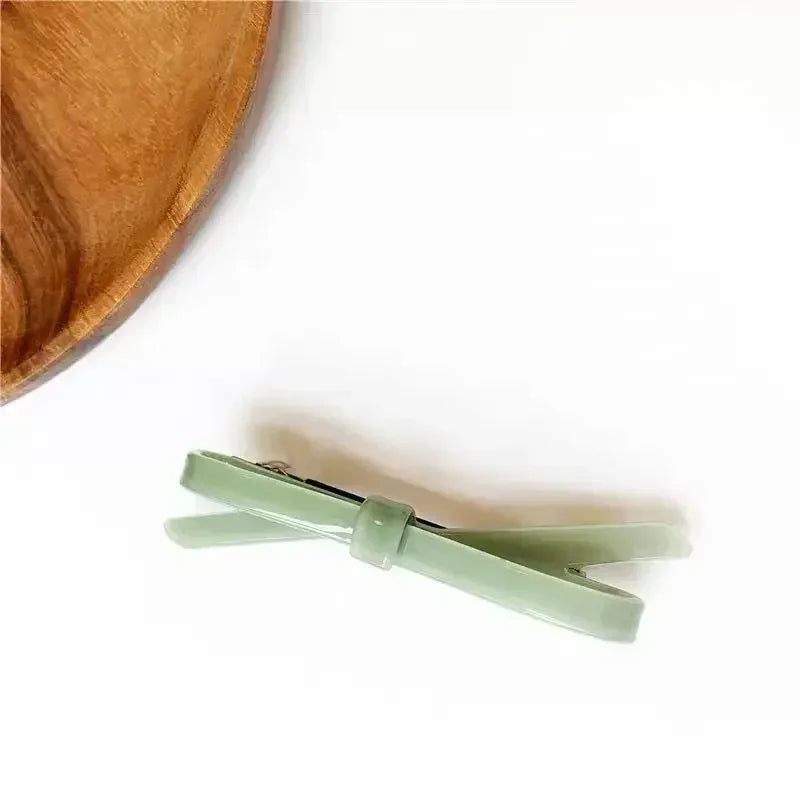 Korean Hairpin Headdress Clip Side Girl's Word Clip Female Online Influencer Bow Back Head Bangs Top Clip Headdress Hair Pins