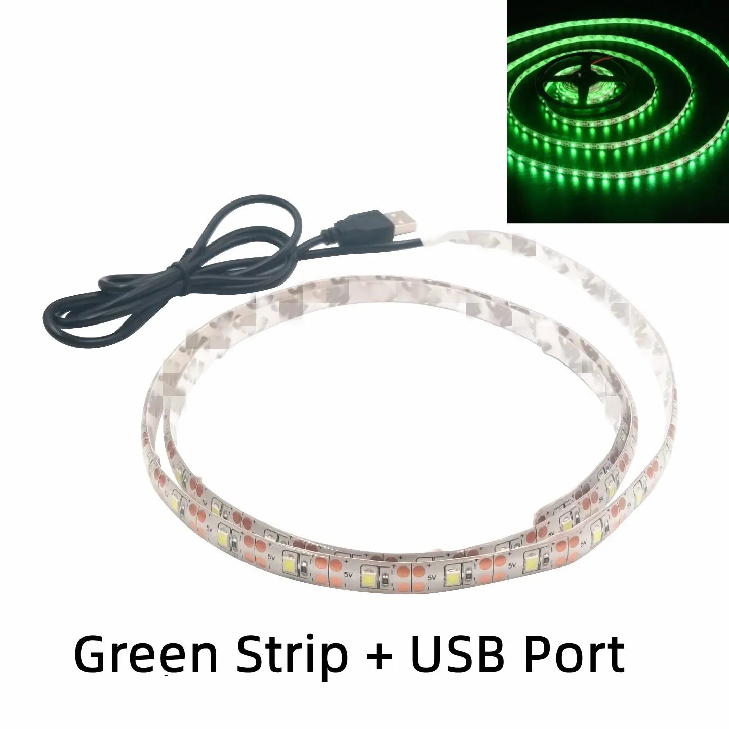 5V USB LED Strip Lights | Flexible Home TV Background Lighting detail view