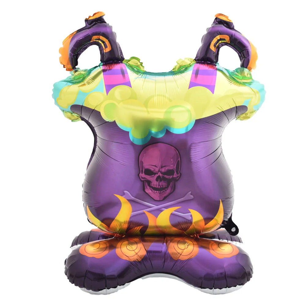 Stand Pedestal Halloween Party Balloons Ghost Skull Pumpkin Tree Wizard Shape Balloon close-up view
