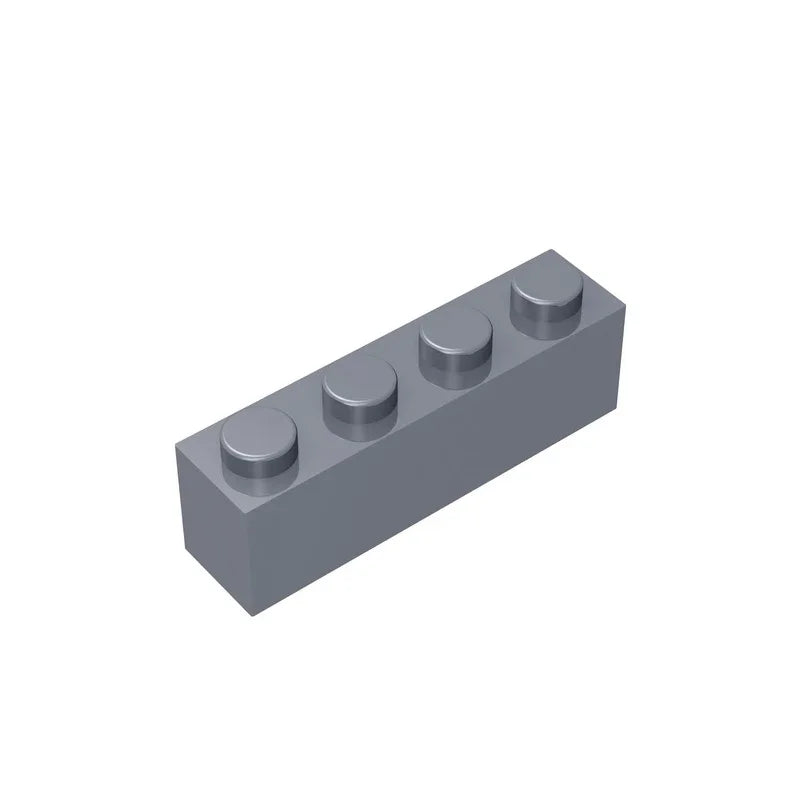 Gobricks GDS-534 Brick 1 x 4 without Bottom Tubes | Compatible Building Block Set alternate view