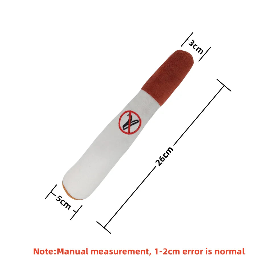 Interactive Dog Joint Sound Puppy Toys Cigar For Small Resistant Squeak Dogs Indestruc close-up view
