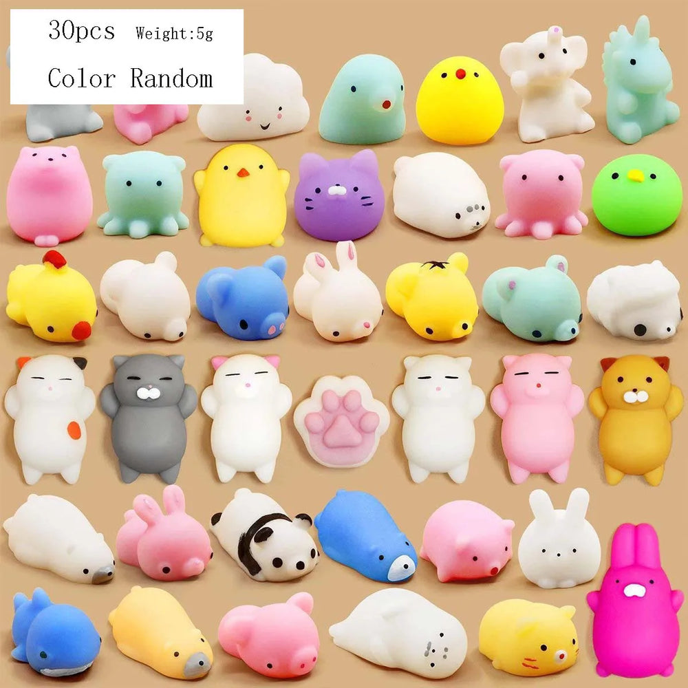 30PCS Pinch the Joyful Animal Tuan, Decompression Tool, Children's Push Scan Code Sma alternate view