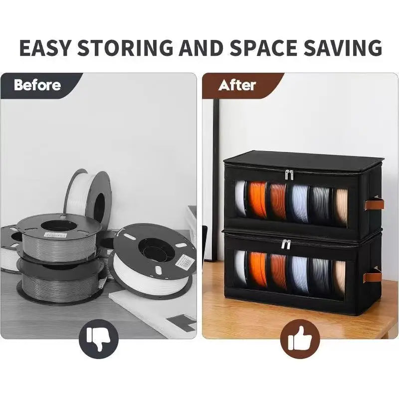 3D Printing Filament Storage Box | Double Zipper Airtight Dry Box lifestyle view