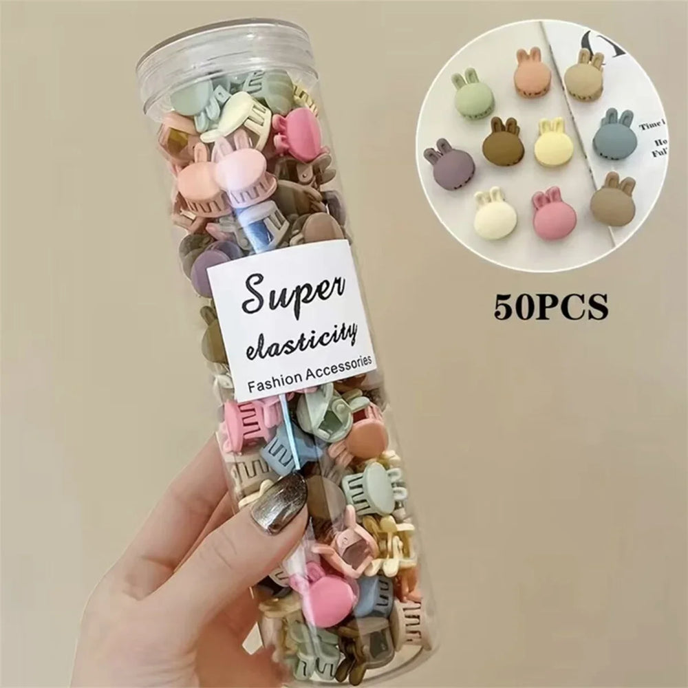 50PCS/Set Cute Hair Claws Small Size Mini Hairpin Hair Clips For Girls Korean Side Cl alternate view