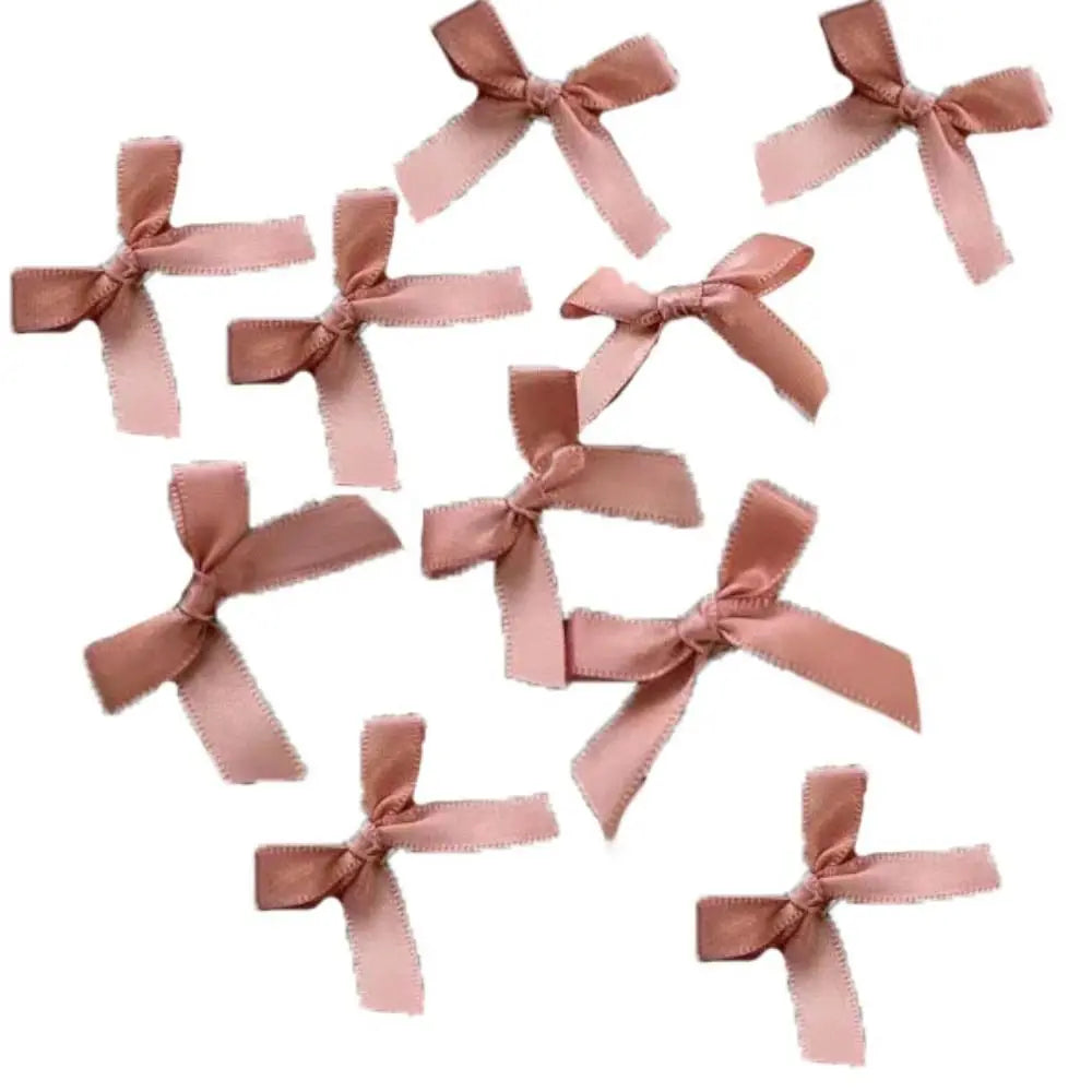 10pcs Bowknot Cotton Doll Hair Pins Doll Hairpin Accessories Tiny DIY Mini Hair Clip Cute 4cm Doll Wig Clips Birthday Gift