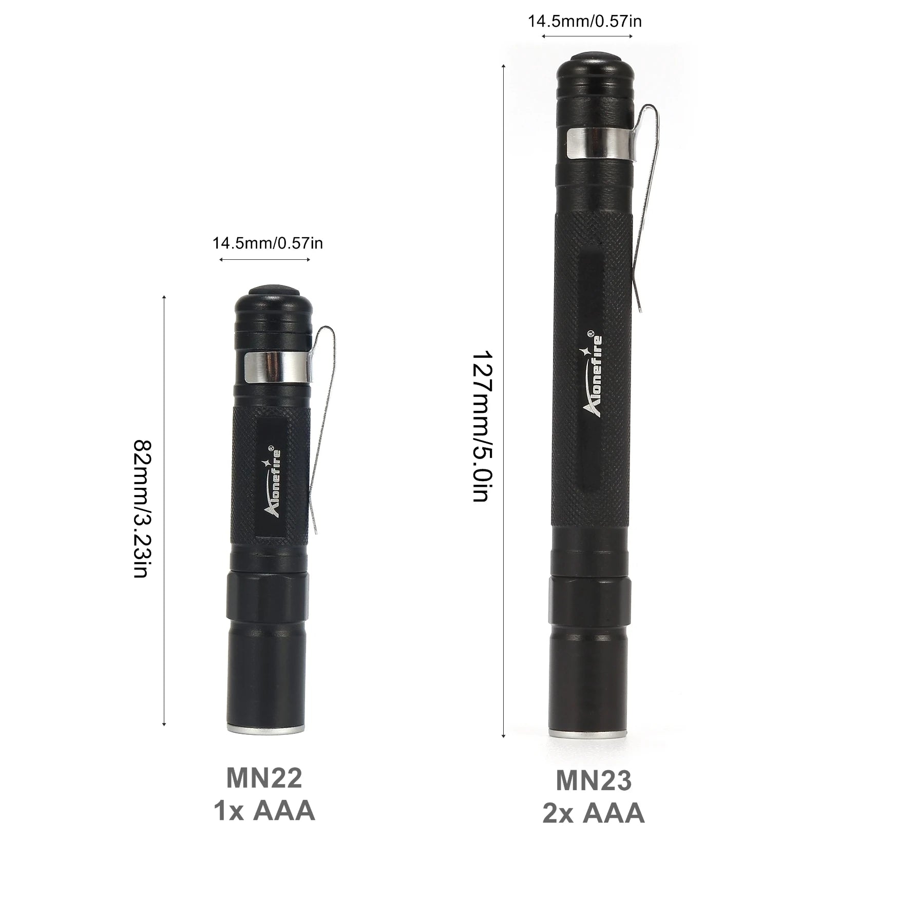 Alonefire 3W XPE LED Mini Penlight Flashlight | Portable Zoom Pocket Torch alternate view
