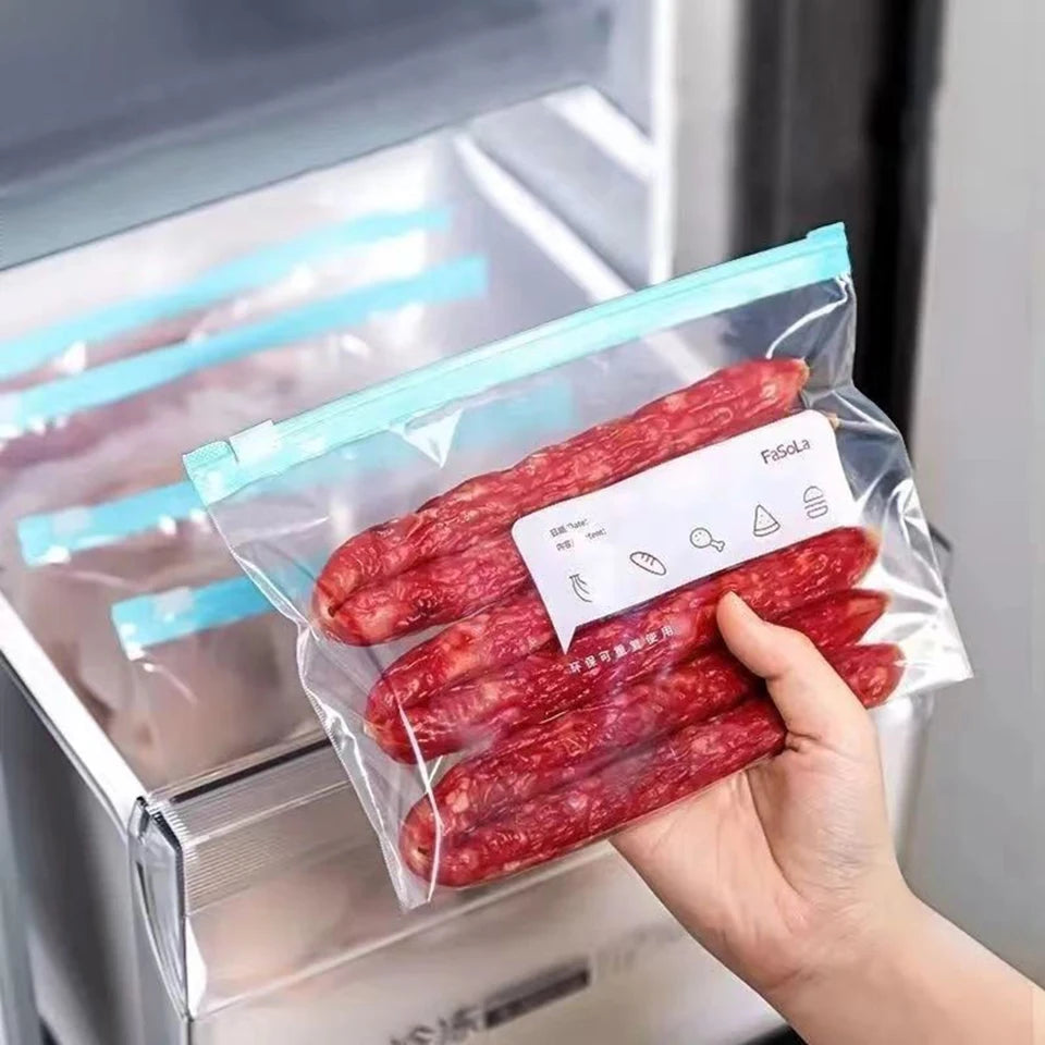 10/20pcs Thickened Sliding Lock Bag for Refrigerator Refrigeration, Freezing, Storage alternate view