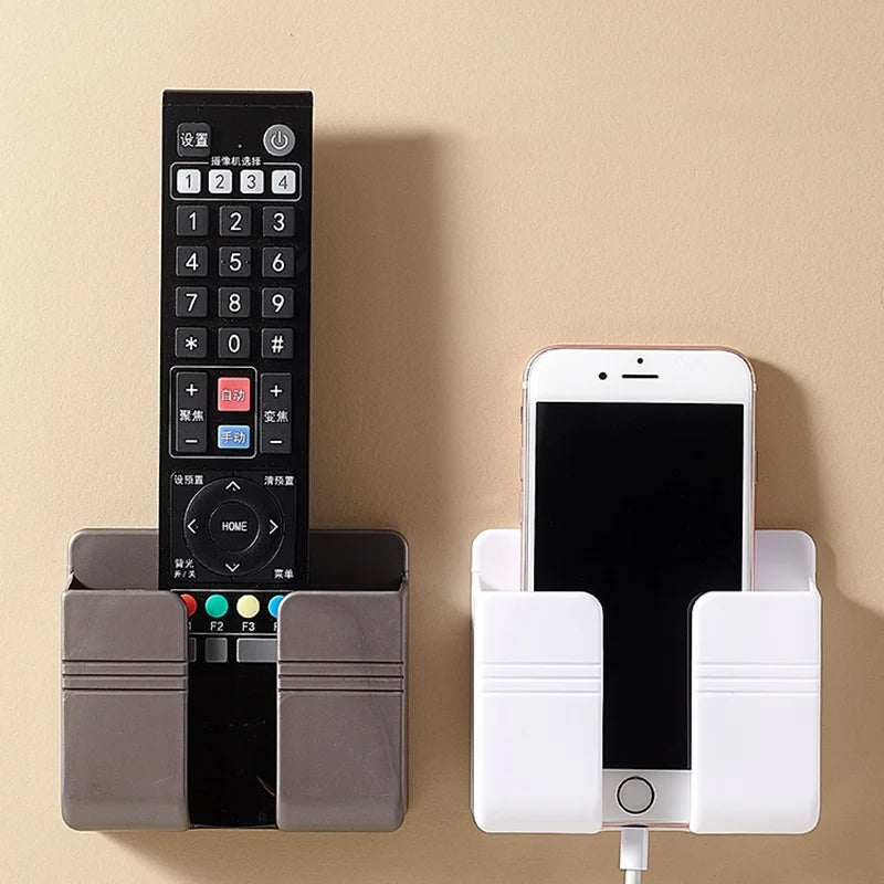 1-4pcs Wall Mounted Storage Box Multifunction Punch Free Organizer TV Remote Control lifestyle view