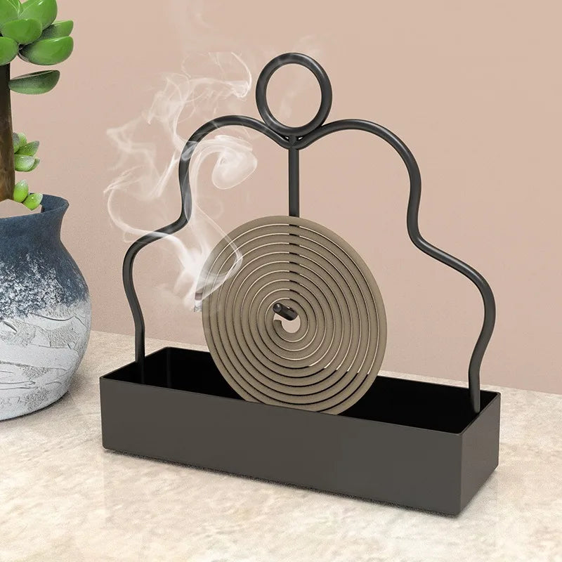 Mosquito Coil Holder & Incense Storage Rack | Indoor Outdoor Repellent Accessory additional angle