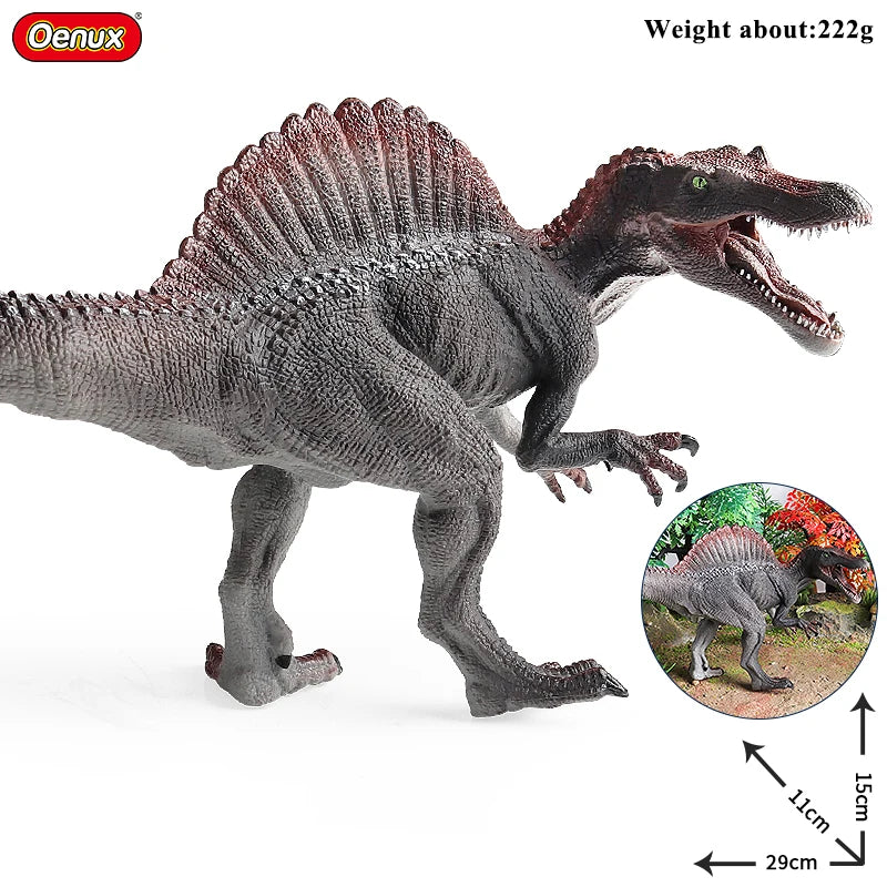 Oenux Jurassic Dinosaurs Action Figures Set | 5 Realistic PVC Models Collection Toy additional angle