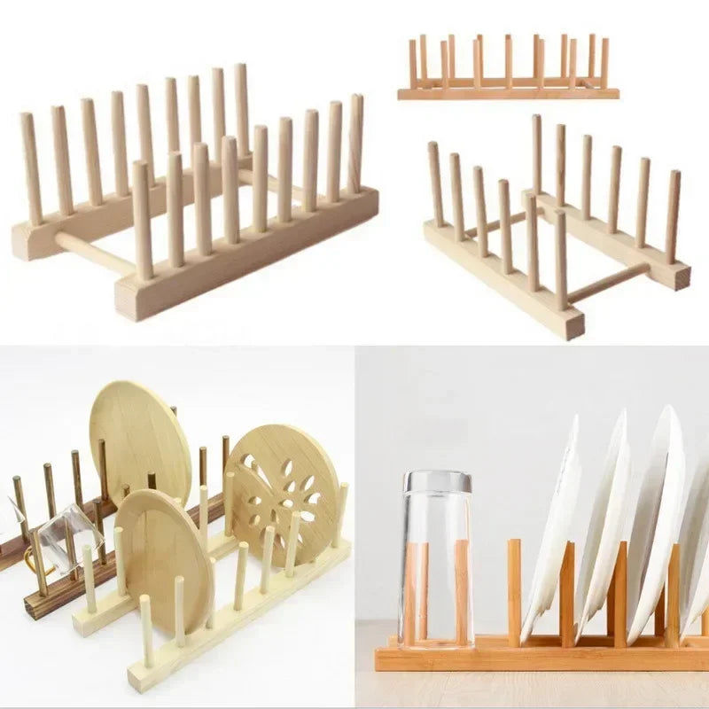 Stand Plate Dish Drying Rack Pot Lid Racks Kitchen Organizer Drying Cups Display Shel alternate view