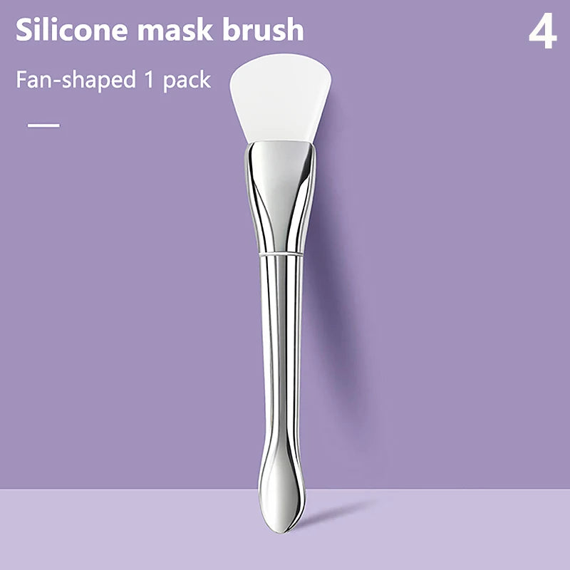 Silicone Facial Mask Brush | Soft Silicone Applicator for Face Mask close-up view