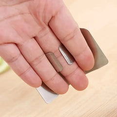 Stainless Steel Vegetable Cutting Finger Guard Hand Guard Kitchen Gadget Protective Cove detail view