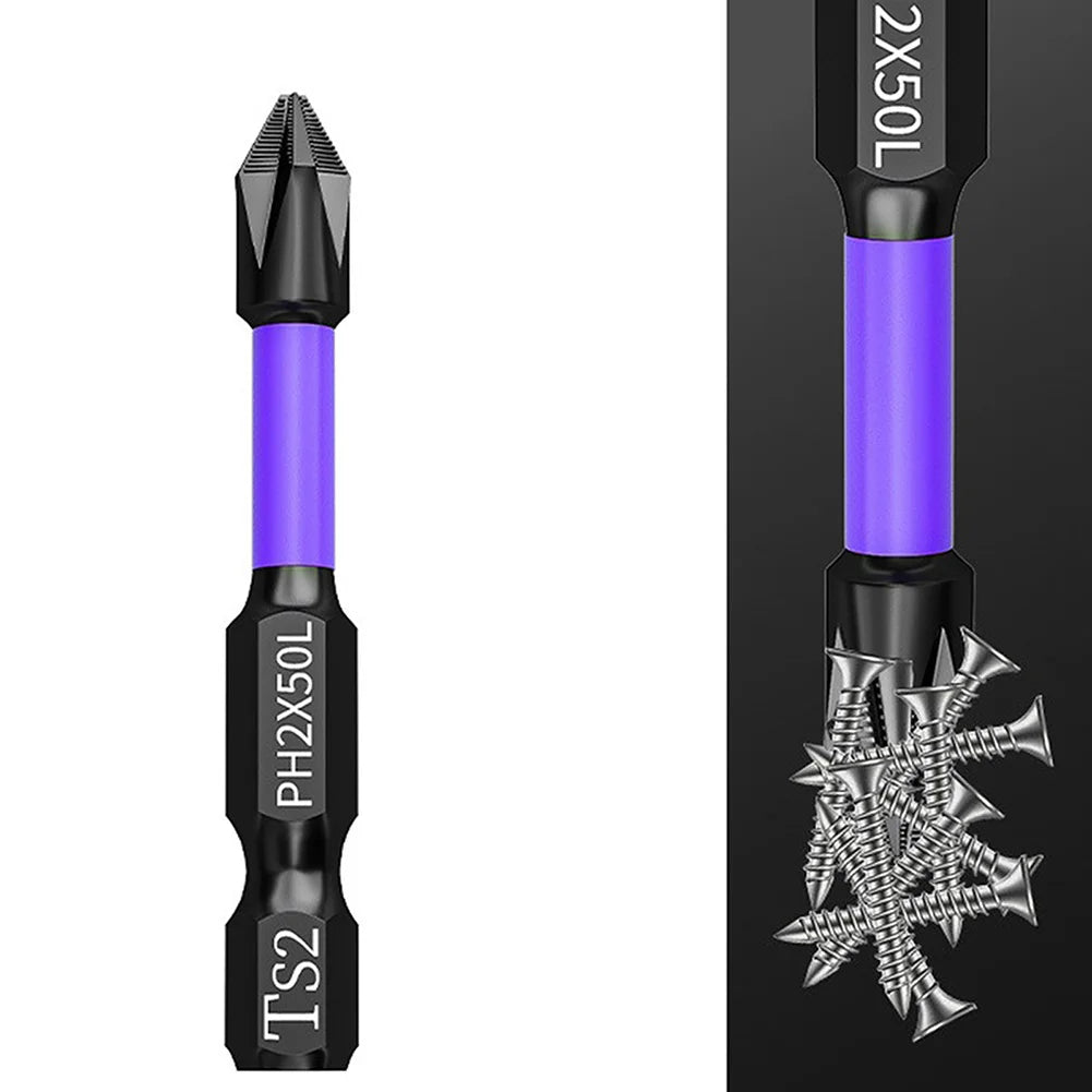 2pcs Non-slip PH2 Magnetic Cross Screwdriver Bits Set | Alloy Steel Hand Tool lifestyle view