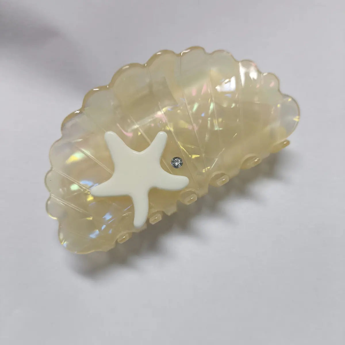 Fantasy Color Mermaid Color Cloud Shape Hair Clip Grab Clip Imitation Acetate Hair Clip detail view