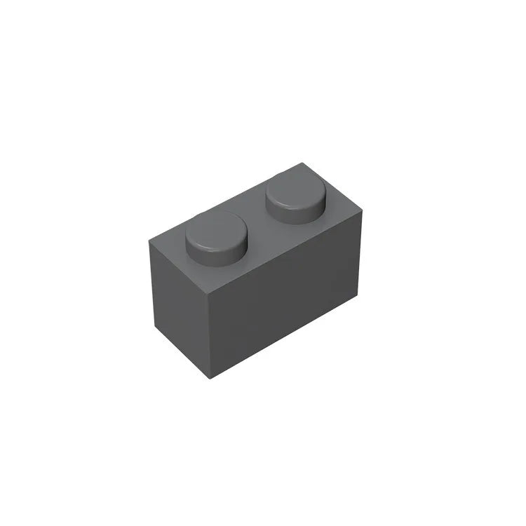Educational Assemblage Gobricks Brick 1 x 2 without Bottom Tube | Compatible with Leg lifestyle view