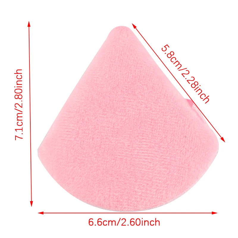 Reusable Triangle Velvet Powder Puffs | Soft Face Makeup Sponges alternate view