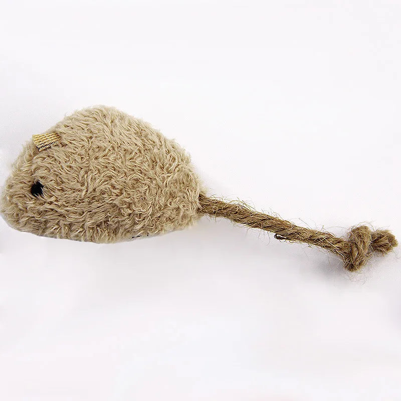 3Pcs New Plush Simulation Mouse Cat Toy Bite Resistance Plush Mouse Cat Scratch Inter lifestyle view