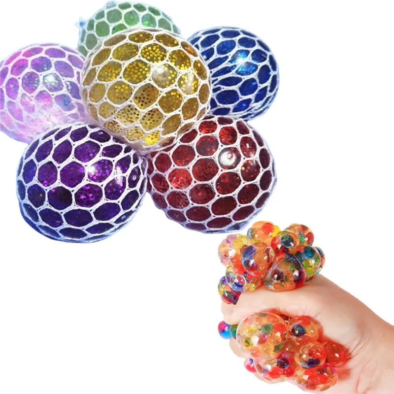 Colorful Star Squeezing Ball Squishy Ball 3D Stress Relief Sensory Toys Adults Anti-Anxiety Fidget T