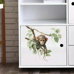 Cute Monkey Wall Sticker | Bathroom Toilet Decor and Home Decoration alternate view