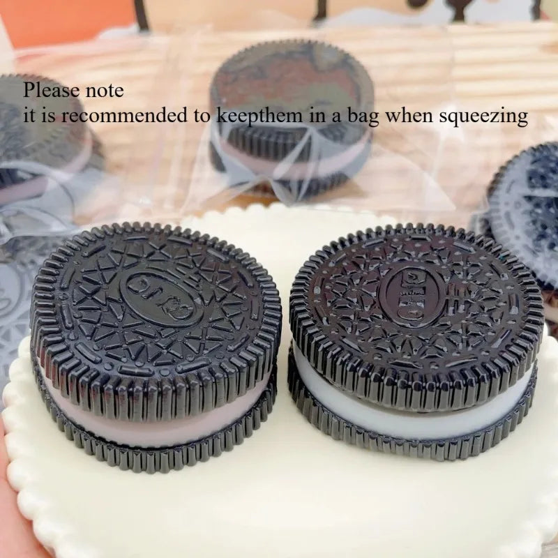 Squishy Handmade Silicone Cookies Fidget Toy | Slow Rebound Stress Relief Pinch Toy f lifestyle view