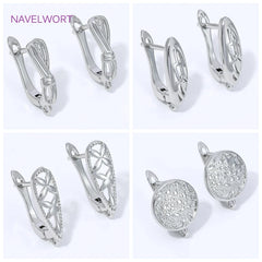 18K Gold Plated Anti-Allergy Earring Hook Clasps,Fasteners For Earrings,Brass Earwires Earrings Fixt