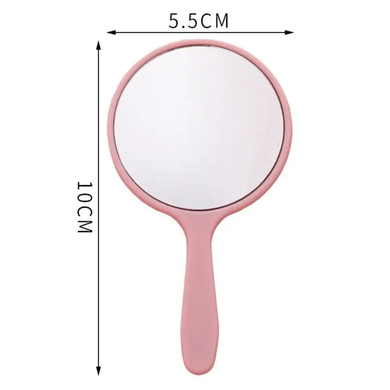 Handheld Portable Round Makeup Mirror | Compact Vanity Mirror for Travel additional angle