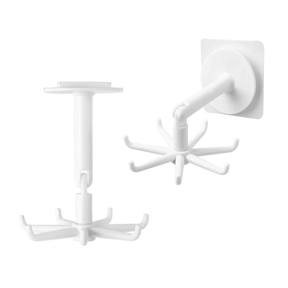 Punch-Free Kitchen WallMounted Rotating Shelf additional angle