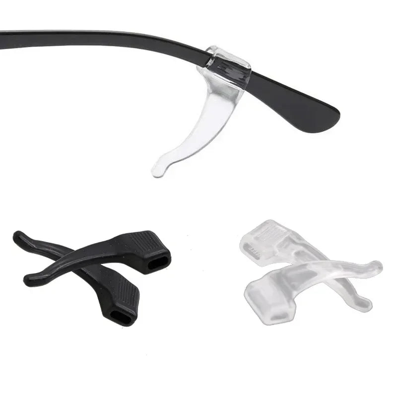 2/40pcs Silicone Ear Hook Anti-slip Glasses Leg Ear Sleeve Bracket Fastener Sunglas additional angle