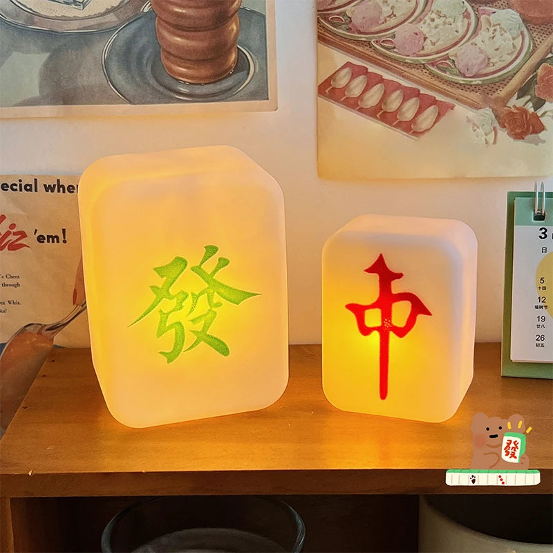 Mahjong Night Light | Soft LED Sleep Light with Eye Protection detail view