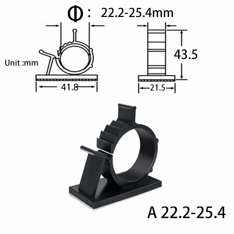 10Pcs Cable Organizer Clip Winder Desk Tidy Clips Management Wire Holder for Mouse Hea close-up view